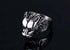 Bague Loup Solitaire (Acier)
