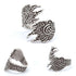 Bague Loup Griffe (Acier)