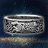 Bague Loup Homme Acier
