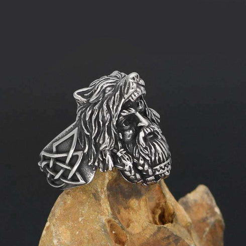Bague Homme Loup (Acier)