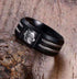 Bague Loup Noir (Acier)