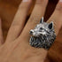 Bague Loup Tête de Loup (Argent)