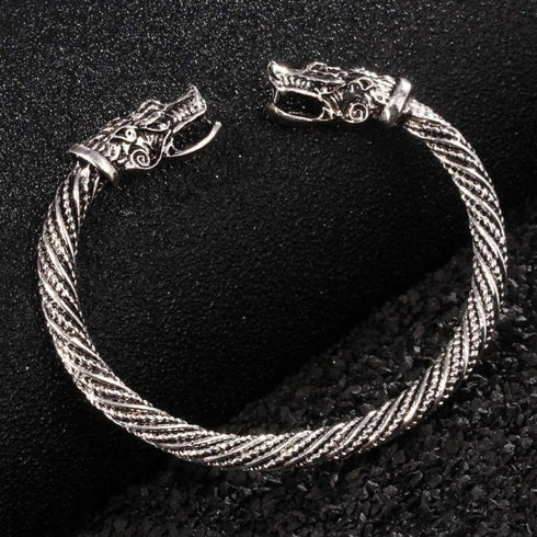 Bracelet Tête de Loup (Acier)