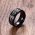 Bague Loup Noir (Acier)