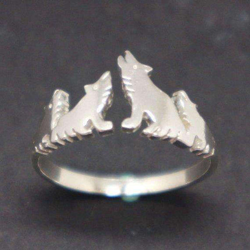 Bague Loup Esprit (Acier)