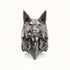 Bague Loup Origami (Acier)