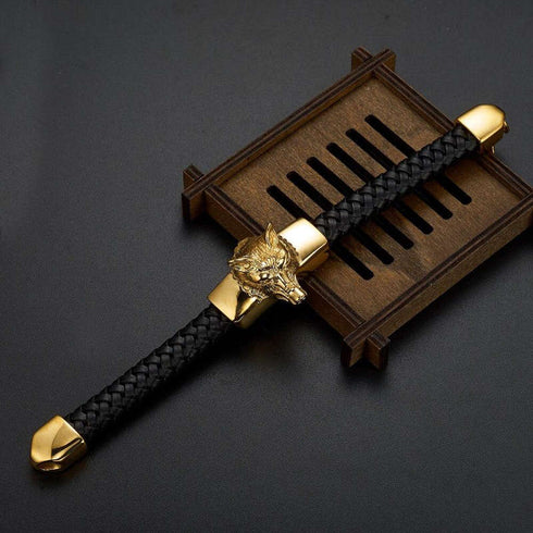 Bracelet Loup Signification de Luxe (Or)