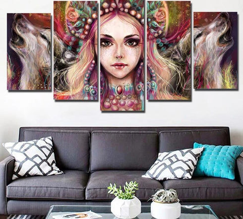 Tableau Loup Décoratif