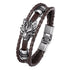 Bracelet Loup en Cuir