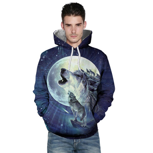 Sweat Loup Hurlant Pleine Lune