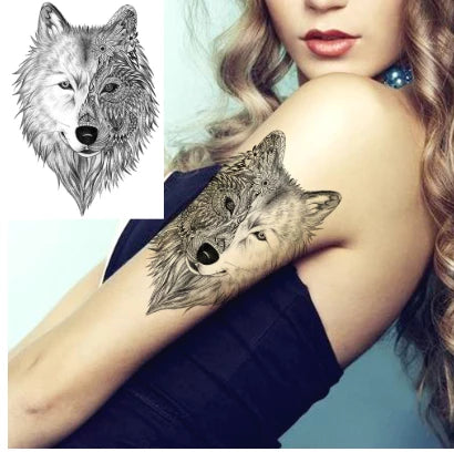 Tatouage Loup Mandala