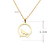 Collier à Pendentif Loup Hurlant (Acier)