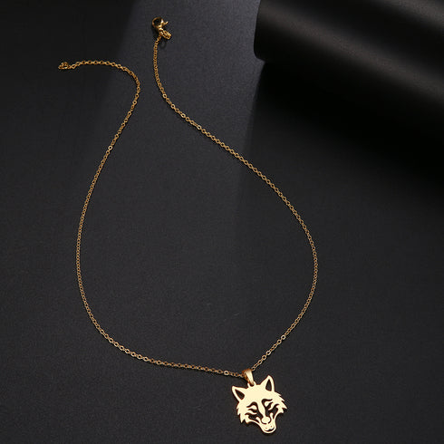 Collier Loup Minimaliste Femme