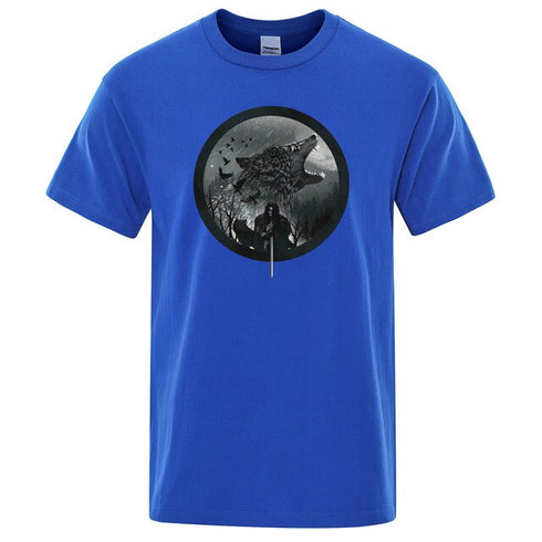 T-Shirt Loup en Coton