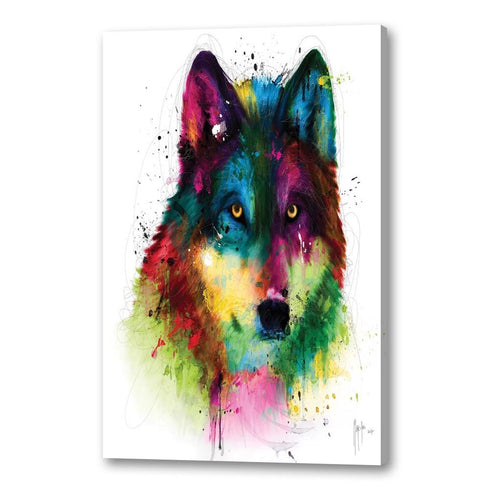 Peinture Loup Multicolore