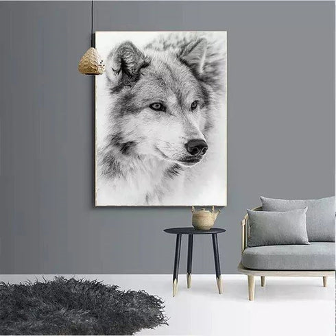 Peinture Loup Blanc