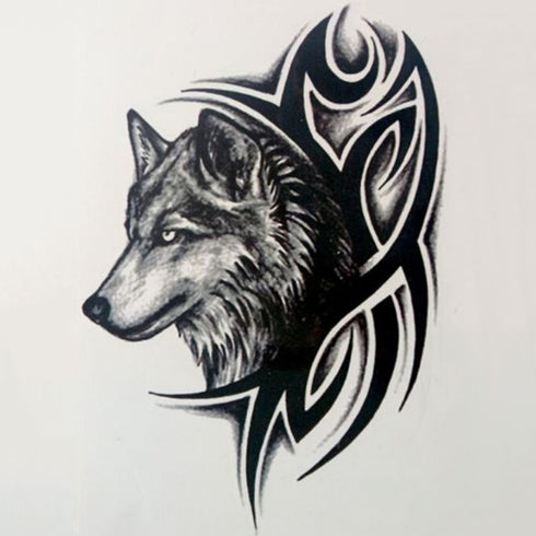 Tatouage Loup Tribal
