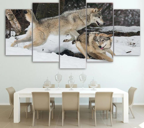 Tableau Loup Réaliste