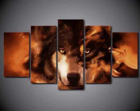 Tableau Loup Cartoon