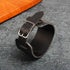 Bracelet Loup Cuir Noir
