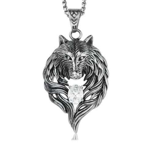 Collier Loup en Argent