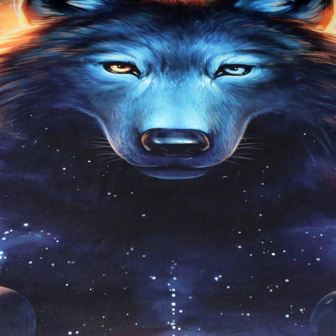 Housse de Couette Loup Lunaire