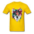 T-Shirt Loup Coloré 3D