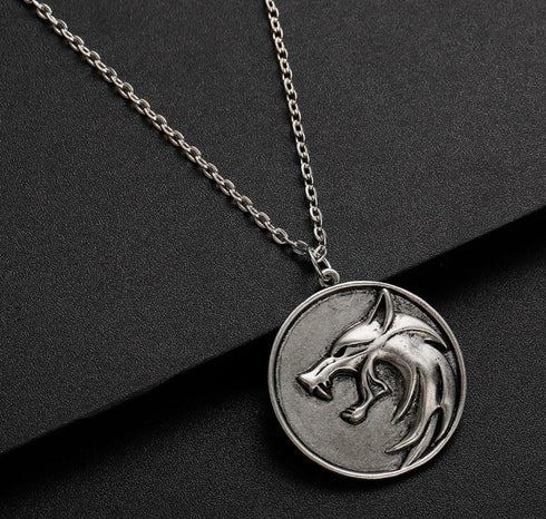 Collier Loup pour Homme (Acier)