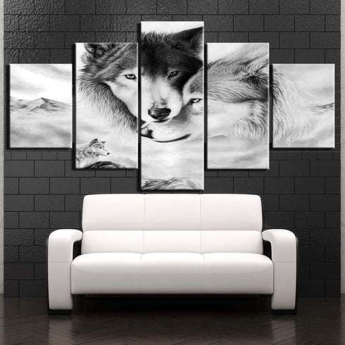 Tableau Loup Animal