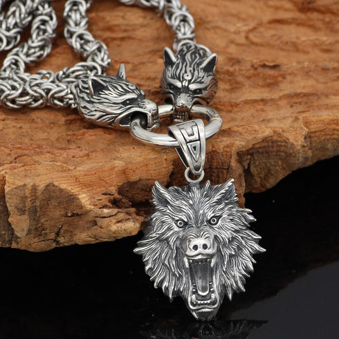 Collier Loup Homme (Argent)