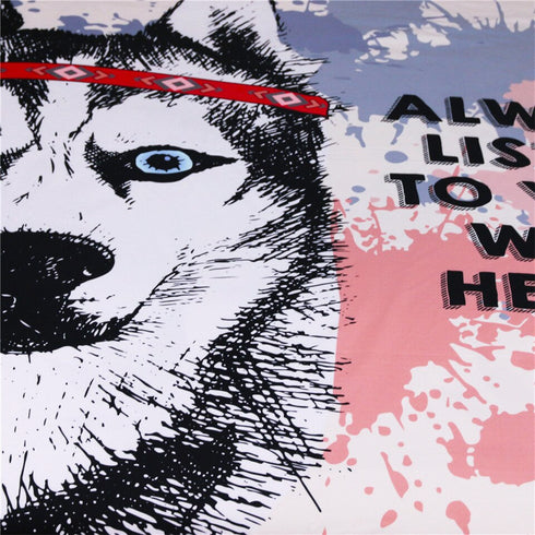 Housse de Couette Loup Tribal