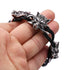 Bracelet avec Loup (Acier)