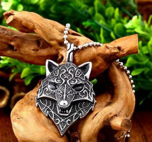 Collier Tête de Loup (Acier)