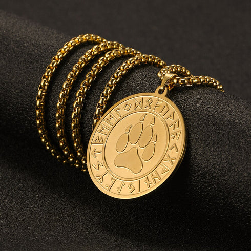 Collier Loup Patte de Loup (Doré)