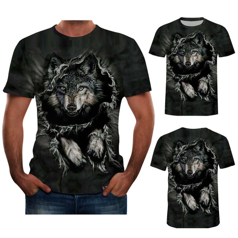 T-Shirt Loup Imprimé