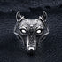 Chevalière Loup Noir (Acier)