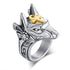 Bague Loup Anubis (Acier)