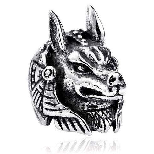 Bague Loup Égypte (Acier)