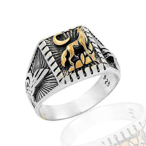 Bague Loup en Argent