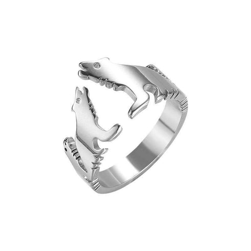 Bague Loup Esprit (Acier)