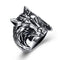 Bague Loup Gothique (Acier)