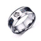 Bague Loup Gravé (Acier)