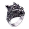 Bague Loup Gris (Acier)