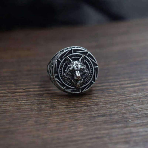 Bague Loup Homme Argent