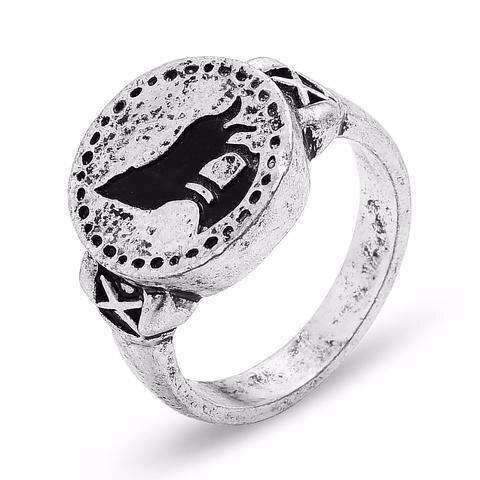 Bague Loup Hurlant (Acier)