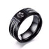 Bague Loup Noir (Acier)