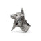 Bague Loup Origami (Acier)