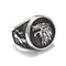 Bague Loup pour Homme (Acier)