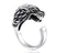 Bague Loup Simple (Acier)