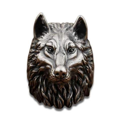 Bague Loup Tête de Loup (Argent)